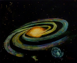 Galaxia dorada 41x33cm  octobre 2012